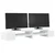 Stalak za monitor sa spremištem bijeli 100 x 27 x 15 cm drveni