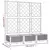 Vrtna žardinjera s rešetkom crna 120x40x121,5 cm PP