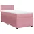 Vidaxl Box spring postelja z vzmetnico roza 100x200 cm žamet