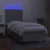 Vidaxl Box spring postelja z vzmetnico LED svetlo siva 90x190 cm blago