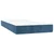 Box spring krevet s madracem tamnoplavi 100x200 cm baršunasti