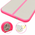 Strunjača na napuhavanje s crpkom 500 x 100 x 10 cm PVC roza