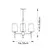 Endon 99456 - Luster na šipci 3xE14/6W/230V zlatna/bela