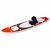 VIDAXL set daske za veslanje stojeći na napuhavanje crveni 300x76x10cm