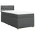 Vidaxl Box spring postelja z vzmetnico temno siva 90x200 cm blago