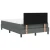 vidaXL Box Spring Postelja z Blazino Temno Siva 120x200 cm Tkanina