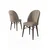 HANAH HOME Set 4 stolice Ritim Cappuccino Brown