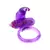 Rabbit Silicone Vibration Cockring Purple