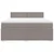 Vidaxl Box spring postelja z vzmetnico taupe 180x200 cm blago