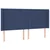 Vidaxl Box spring postelja z vzmetnico LED modra 180x200 cm blago
