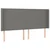 Vidaxl Box spring postelja z vzmetnico temno siva 200x200 cm blago