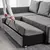 FRIHETEN / KLAGSHAMN Ugaona sofa ležaj s odlaganjem, Skiftebo tamnosiva
