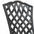 Vidaxl Vrtnik Bistro Set 3 szt. Črna Aluminij