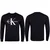 Calvin Klein Športni puloverji črna Core Monogram