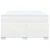 vidaXL Box spring postelja z vzmetnico bel 140x200 cm umetno usnje