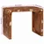 Vidaxl Stranska miza Rjava 60 x 35 x 46 cm Trdna obnovljena les