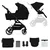 KINDERKRAFT Kolica za bebe YOXI 2u1, Crna