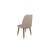 Hanah Home Set 2 trpezarijske stolice Krem-Zlatni