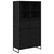 Kreveta 2 pcs Crni hrast 81 x 36 x 150.5 cm Konstruirano drvo