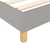 vidaXL Box spring postelja z vzmetnico svetlo siva 90x200 cm blago