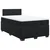 Vidaxl Box spring postelja z vzmetnico črna 120x190 cm žamet