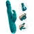 Sweet Smile Rabbit Vibrator with Wiggling Function Turquoise