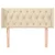 Vidaxl Vzglavje z ušesi krem 103x16x78/88 cm blago