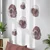 Issan ACH160-2 multicolor dekorativni metalni zidni dodatak set (6 komada)