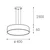 LED2 - LED luster na sajli MONO SLIM LED/30W/230V 2700/3000K/4000K pr. 40cm crna