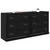 Komode 2 pcs Crni hrast 70 x 35,5 x 67,5 cm Konstruirano drvo