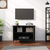 TV ormarić s vratima crni 100x35,5x45 cm od konstruiranog drva