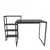 Hanah Home Radni sto Rino, 133x76,8x60 cm, Crni