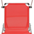Sklopiva ležaljka s krovom od aluminija i tekstilena crvena