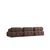 Atelier del Sofa L1 O1 1R Pouffe Doblo Ugaona garnitura, 3 Sedišta, Kapućino
