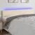 Vidaxl LED posteljno vzglavje krem 200x5x78/88 cm blago