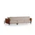Atelier del Sofa Ugaona garnitura Aren 145x43x206cm Bež-Cimet