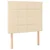 Vidaxl Box spring postelja z vzmetnico krem 90x190 cm blago