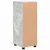 Kupaonski ormar s ladicama Betonski sivi 30 x 35 x 80 cm