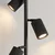 Sollux SL.2016 - Podna lampa KARBON 3xGU10/10W/230V crna