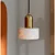 Luster na sajli MARBLE 1xE27/60W/230V zlatna/bela/mramorni dekor