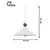 Opviq luster Wave, 1 × E27, beli