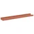 Polica na zidu 4 pcs Crvena 60 x 9 x 3 cm Konstruirano drvo