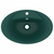 vidaXL Luksuzni ovalni umivaonik mat tamnozeleni 58,5x39 cm keramički
