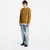Mikina FRED PERRY Crew Neck Sweatshirt Mustard M