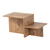 Hanah Home Klub sto Harmony, 80x40x40cm, Braon
