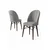 Hanah Home Set stolica Ritim, 44x96x42 cm, 6 komada, Sivo-braon