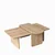 Hanah Home Set kafenih stočića, 105x35cm, Krem