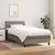 Vidaxl Box spring postelja z vzmetnico taupe 90x190 cm blago