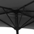 Balkonski suncobran crni 270 x 144 x 222 cm polukružni