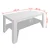 Vidaxl Jedilna miza 140x80x75 cm bela